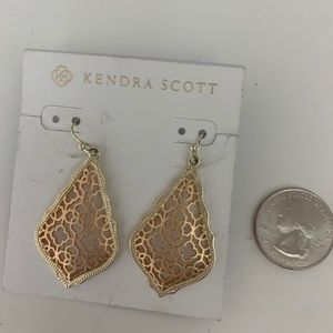 Kendra Scott Filagree teardrop earrings